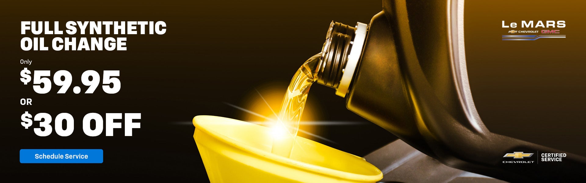 Save on an oil change in Le Mars, IA