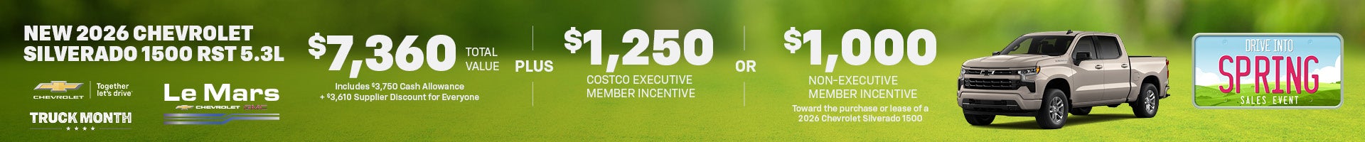 Save on a new 2026 Chevy Silverado 1500
