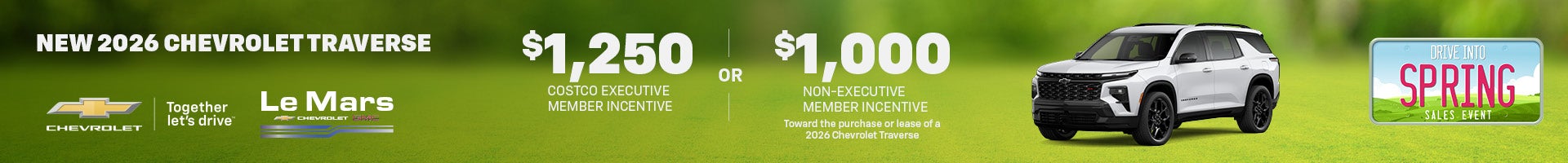 Save on a new 2026 Chevy Traverse