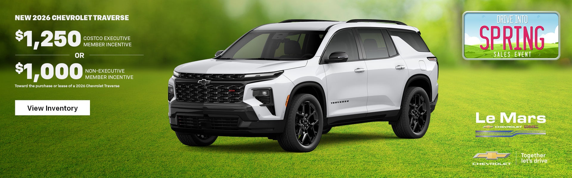 Save on a new 2026 Chevy Traverse