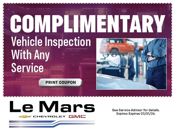 Complimentary Vehicle Inspection With Any Service